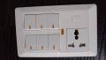 6 Gang switch + Socket Size 3/5. 
