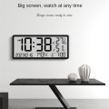 LCD Digital Alarm Clock with Temperature Sensor Desktop & Wall Mountable Manual & Automatic Display Adjustability Durable Easy Install Easy to Use. 