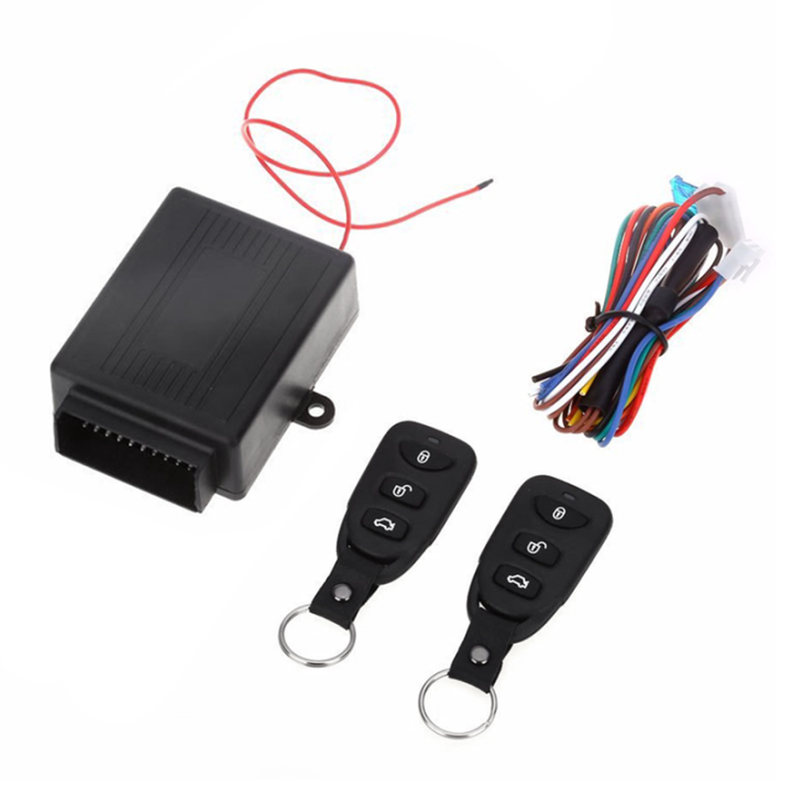 12V Universal Car Auto Remote Central Kit Door Lock Locking Vehicle Keyless Entry System with 2 Remote Control Replacement