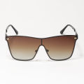 GREY JACK  Polarized Shaded Brown Lenses With Brown Metal Flexible Springs Frame Rect. One Pcs Lens Sunglasses Shades For Men. 