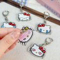 Hello Kitty Acrylic Keychain Bag Charms Sanrio Anime Figures Key Chain Pendant Cartoon Cosplay Chains Keyring Accessories Gifts LUKE. 