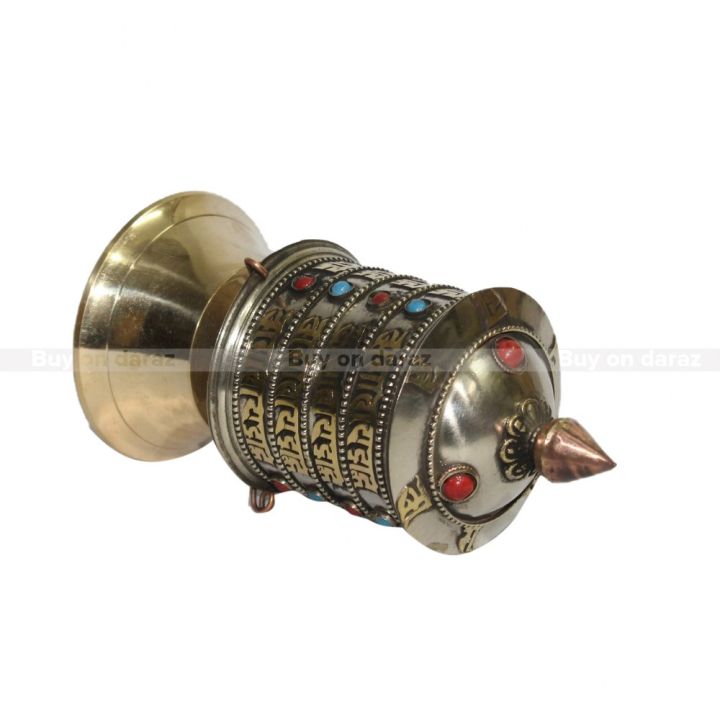 Buddhist%20Hand%20Prayer%20Wheel%20-%207"%20-%20Image%203