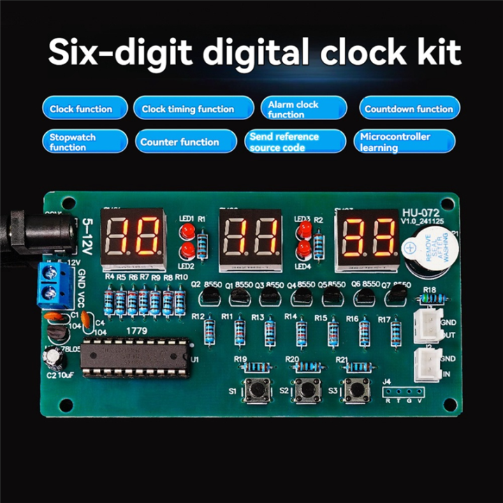 DIY Electronic Clock Electronic Clock DIY Kit Digital Tube LED Display ...