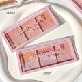 Beautiful 3 Colors Vigor Shimmer Blush Eyeshadow Palette Waterproof Lasting Makeup Natural Facial Eyeshadow Women Cosmetics. 