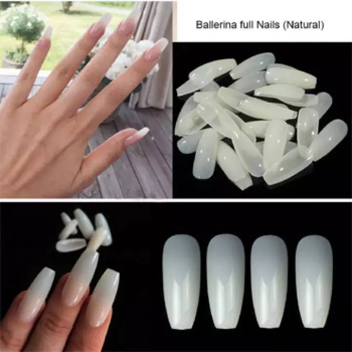 Fake%20nails%20-100%20Pcs%20Fake%20Nails%20Cream%20-%20Image%202