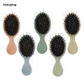 Sutuiying New Natural Boar Bristle Oval Hair Brush Comb Head Scalp Massage Comb Portable Horsehair Comb Fashion Styling Tool. 