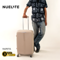 NUELITE NARITA 24-Inch Check-In Luggage | 8 Wheel Spinner Trolley Bag | Anti-Theft Zipper Integrated Lock Extra Security | Hard Shell Suitcase. 