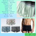 Men Underwear Boys Gents Teenager Underwear Polyester Cool Ice Feeling Boxer Briefs Shorts Boxers Trunks Soft Very Comfortable Stretching Home Gym Sport Underwear Black Green Grey Blue Machine Washable Different Colors   XL XXL Panties Panty. 