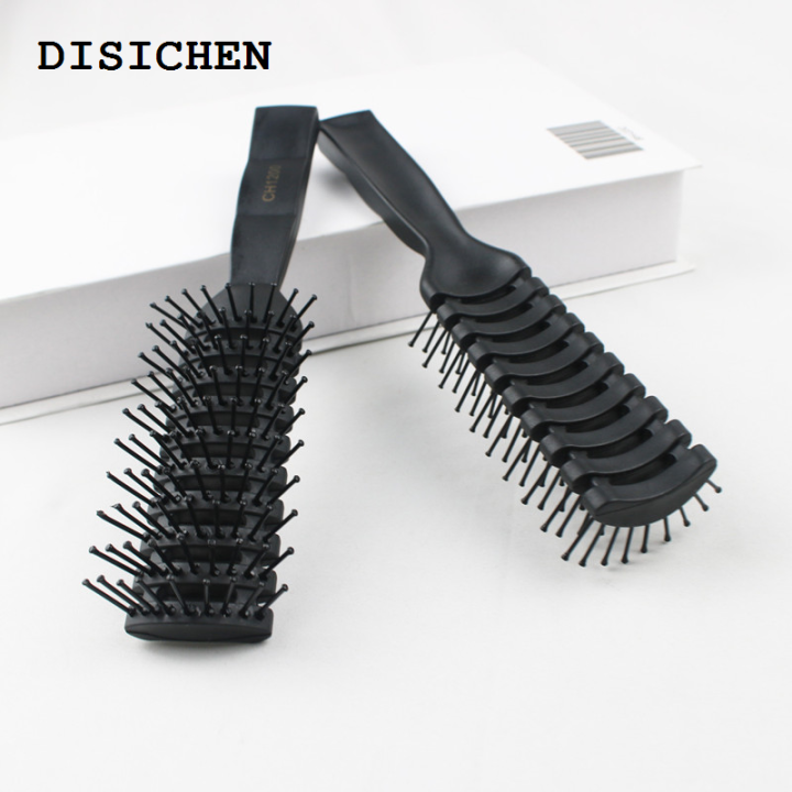 DISICHEN%202025%20Men's%20Black%20Plastic%20Ribbed%20Comb%20Fluffy%20Large%20Back%20Comb%20Salon%20Hairdressing%20Brush%20Men's%20Styling%20Oil%20Hair%20Curly%20Massage%20Hairbrush%20-%20Image%205