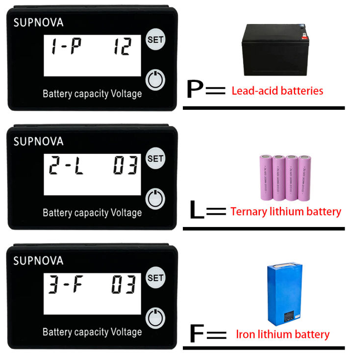 72V%208%2024V%204%20battery%2012V%20Power%20meter%20V%20capacity%20indication%208V-100%20pressure%20gauge%20DC%203S-20S%20DC%20battery%20lithium%20LiFePO4%20lead-acid%208V%2060V4V%20-%20Image%206