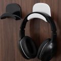 Storage Rack Head-mounted Headphone Headphone Bracket Earphone Controller Punch-free Headphone Stand Plastic Hanger Headset Holder Wall-mounted. 
