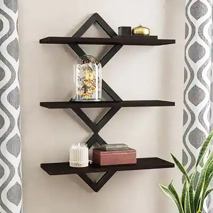 Diamond Wall Rack Ressence Enterprises Beautiful Diamond Design Wall Decor Shelf Rack ...
