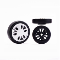 6X Luggage Accessories Wheels Aircraft Suitcase Pulley Rollers Mute Wheel Wear-Resistant Parts Repair 55X12Mm. 