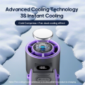 Portable Foldable Handheld Fan, 3600mAh Battery, 100-Level Speed Control, High-Speed Turbo, Outdoor Mini Cooling Fan. 