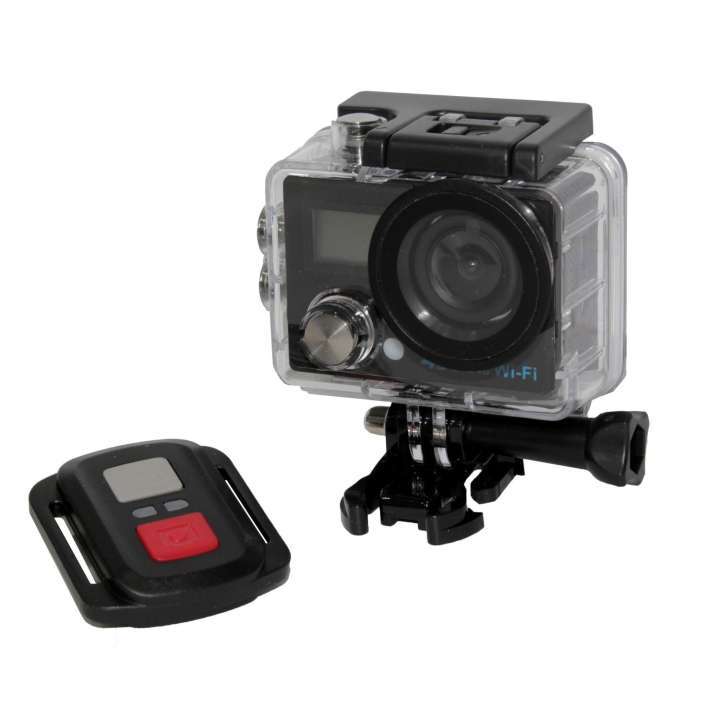 Double Screen/Remote/Touch Sports Hd Camera - (Black)