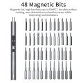 62 in 1 Precision Electric Screwdriver Set - USB Rechargeable Cordless with LED Light, Magnetic Bits for Computer, Laptop, Phone & Household Repair. 