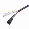 Durable 12-84V E-Bike Throttle Grip Set Digital Display Twist Handlebar LED Voltage Display Throttle Long Cable with Key Lock Throttle with Digital Display and Lock for Electric Scooter,Electric Bicycle,Motorbike. 