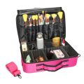 Cosmetic Bag, Portable Travel Makeup Case, Large Professional Makeup Brush Makeup Supplies Storage Box, Black. 
