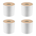 Cluellp-4X Wooden Cover Round Roll Paper Tissue Tube Household Removable Mini Wooden Tissue Box. 