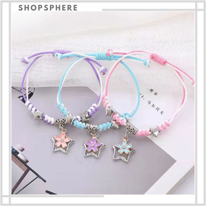 ShopSphere%203pc%20Lucky%20Charm%20Handmade%20Couple%20Trio%20Friendship%20Bracelet%20Moon/Bff/Sunflower%20Style%20for%20Friend%20Kids%20GirlFriends/lover%20Wax%20Rope%20Bracelet%20Fashion%20Accessories%20as%20Birthday%20Christmas%20gifts%20Mother's%20Day%20Gift%20-%20Image%207