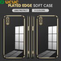 UCUC for Vivo V11 / V11 Pro Back Cover + Free Lanyard Clear Color Luxury 6D Plating Soft Silicone Phone Case. 