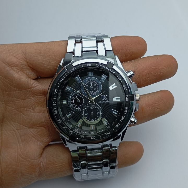 Stainless Steel Rounddial Watch For Men