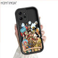 Hontinga for Redmi Note 12 4G Back Cover One Piece Luffy Pattern Ladder Soft Camera Protection Rubber Phone Case. 