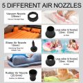 NAMUNY Portable Wireless Air Pump Kits Electric Rechargeable Ultralight Inflator Inflate for Sleeping Pad Camping Mattres Black. 