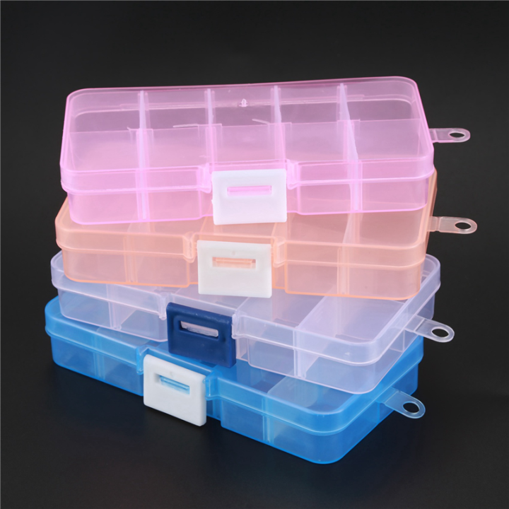(GGBR)%20Pack%20of%2012Pcs%20Plastic%20Jewelry%20Box%20Organizer%20Storage%20Container%20with%20Adjustable%20Dividers%2015%20Grids%20-%20Image%202