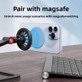 Portable For Magsafe Phone Magnetic Stand Ultra-thin Strong Magnet Double Sided Holder Removable Adhesive Foldable Back Sticker Bracket Travel. 