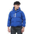Royal Blue Trapstar Winter Heavy Down Jacket For Men. 