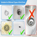 Bathroom Sink Drain Strainers,Small Conical Premium Stainless Steel Porous Hair Catcher, Drainer Filter Easy Install Easy to Use. 