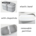 Wenefang New Portable Leak-proof Food Double-layer Bento Box Lunch Box Lunch Box for Kids Food Container Food Storage Snack. 