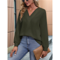Womens Long Sleeve Tops T Shirts V Neck Casual Top Comfortable Shirt Soft Basic Tees Women Blouses. 