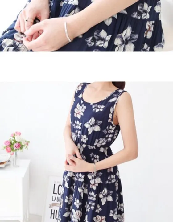 Women's%20One%20Piece%20Dress%20Short%20Slight%20A-Line%20Flared%20Sleeveless%20Neckline%20Mini%20Dress%20-%20Image%204