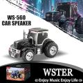WSTER Car Model Bluetooth Replica Speakers Collection – Portable Wireless Speakers with HD Sound, LED Party Lights, FM Radio, TWS Stereo, Built-in Mic, Awesome Gifts for Friends (WS-560). 