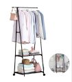 Triangular Simple Clothes Hanger Stand Storage Rack Coat Rack With Wheels. 