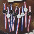 Couple Watches Pair Personality Men and Women ulzzang Fashion Canvas Strap Creative Quartz Watch. 