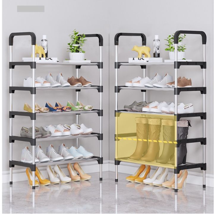 Stainless Steel Foldable Shoe Rack Layers Size 60 cm x 30 cm x