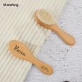 Wenefang Personalised Wooden Baby Hairbrush Custom Brush Gift Baby Shower Comb New Mom Baby Girl Hair Brush. 
