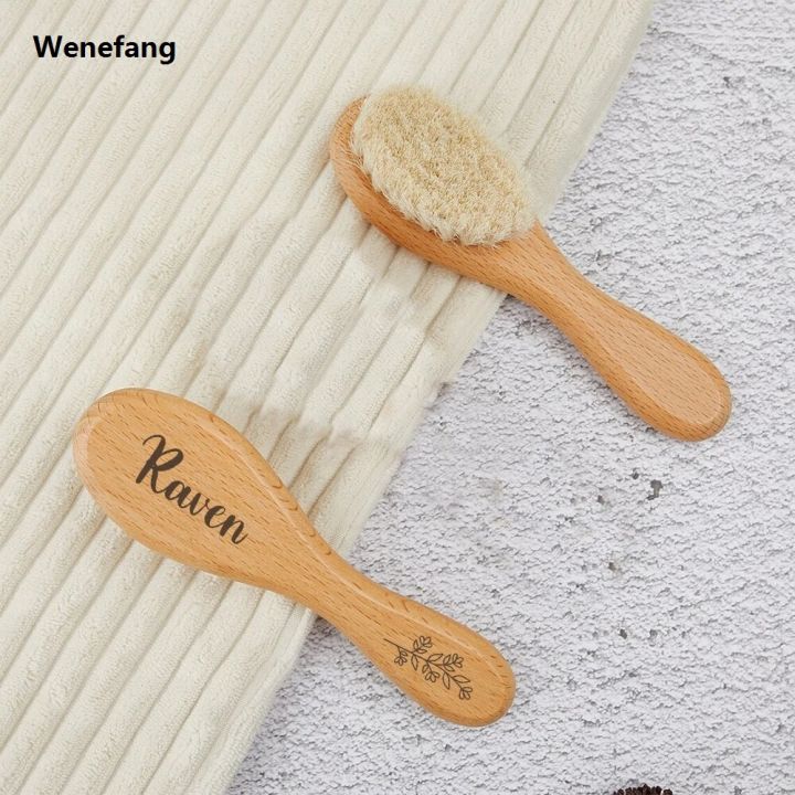 Wenefang%20Personalised%20Wooden%20Baby%20Hairbrush%20Custom%20Brush%20Gift%20Baby%20Shower%20Comb%20New%20Mom%20Baby%20Girl%20Hair%20Brush%20-%20Image%203