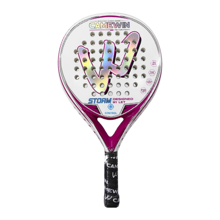 Paddle With Rackets Paddle Racket Adult Prefessional Carbon Fiber Soft EVA Face Tennis ...
