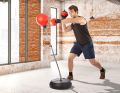 Height Adjustable Boxing Training Punching Bag With Stand And Gloves Set. 