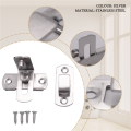 2 Pcs 90 Degree Right Angle Door Latch Hasp Bending Latch Buckle Bolt Sliding Lock Barrel Bolt for Doors and Window. 