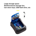 Wall Mount Key Lock Box 4 Digit Password Code Security Lock for Home Office Key Safe Secret Storage Box Organizer. 