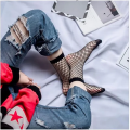 Transparent Anti Hook Wire Ankle Socks Casual Fashion Women Hollow Net Socks Silk Thread able Mesh Net Black Socks. 