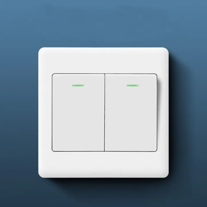 High Quality 1Way Button Wall Switches with Fluorescent Indicator Light ...