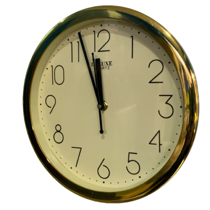 Number Dial Simple Round Wall Clock | Daraz.com.np