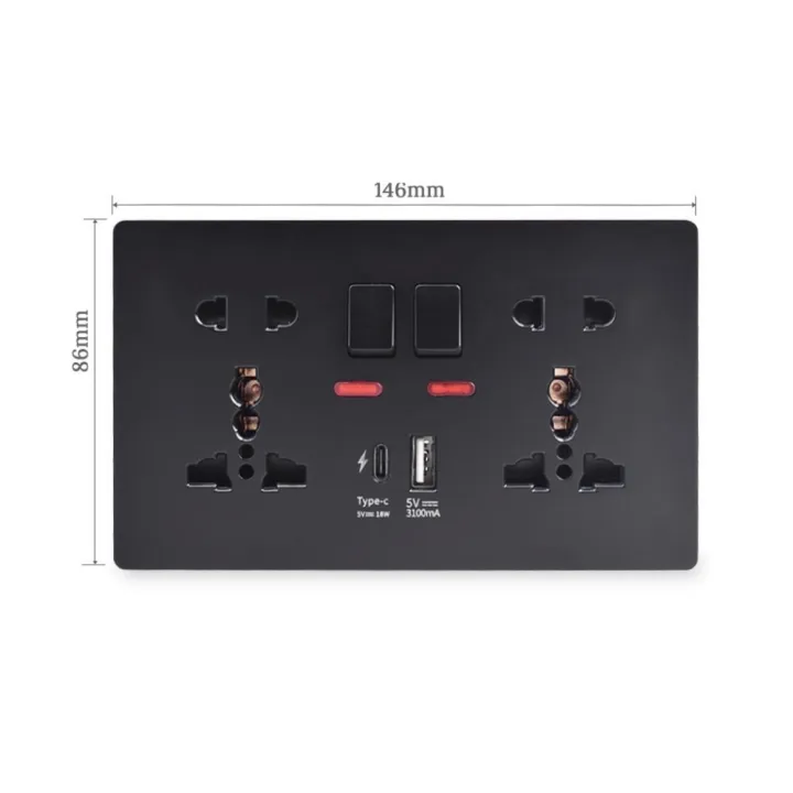 Type-C%20USB%20Port%2018W%204A%20Smart%20Quick%20Power%20Socket%20Wall%20Outlet%20Switch%20control%20Dual%20Socket%20-%20Image%202