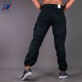 KILOMETER Casual Greenish Blue Multi Pockets Cargo Box Pant For Men - KM 024A. 